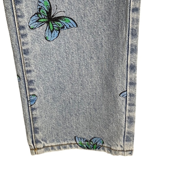 PacSun Eco Butterfly Dad Jean High Rise Straight Leg Button Fly Light Wash Sz 24 - Picture 12 of 13